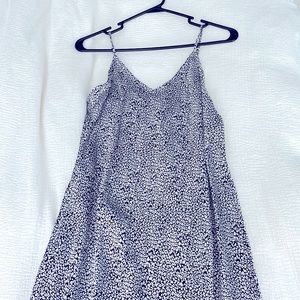 A new day midi slip black and white cheetah dress